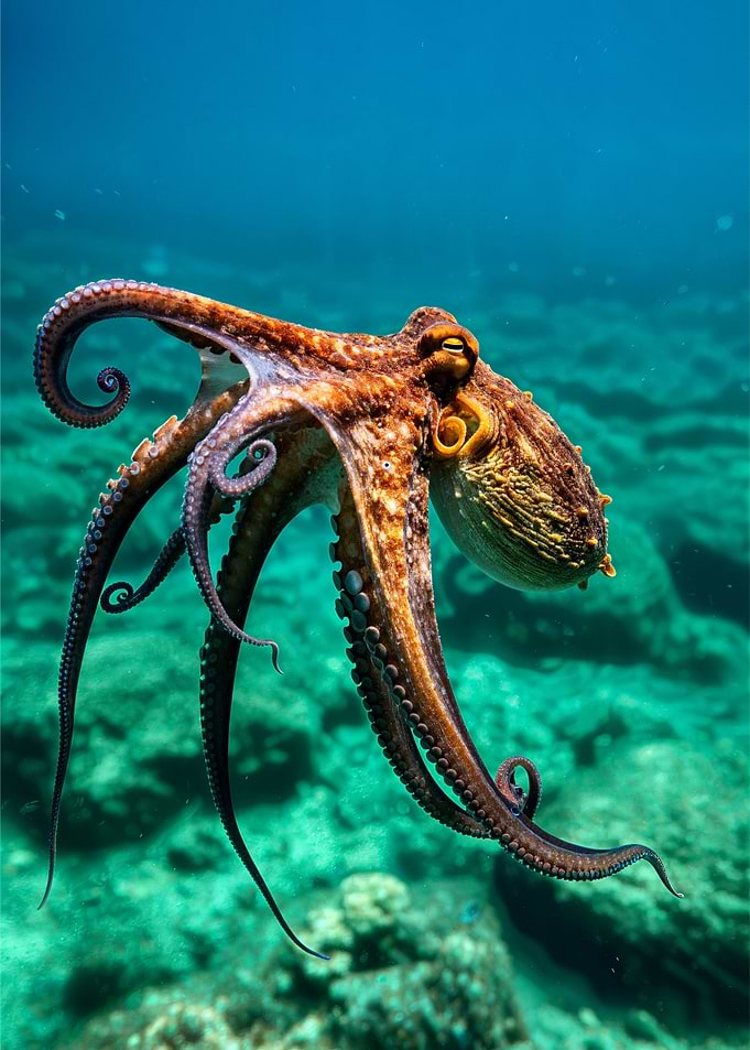 Octopus Underwater