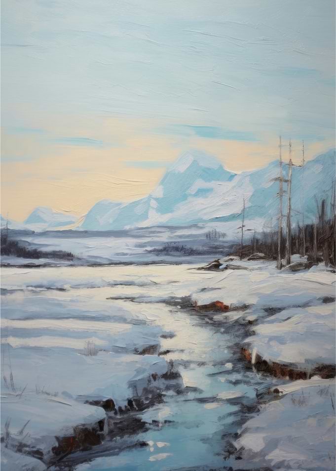 Snowy Mountain Stream