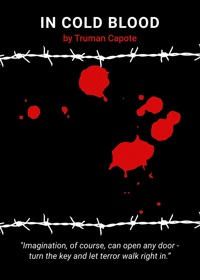 In Cold Blood Minimalist Book Cover