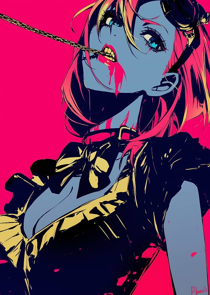 Anime Girl with Chain