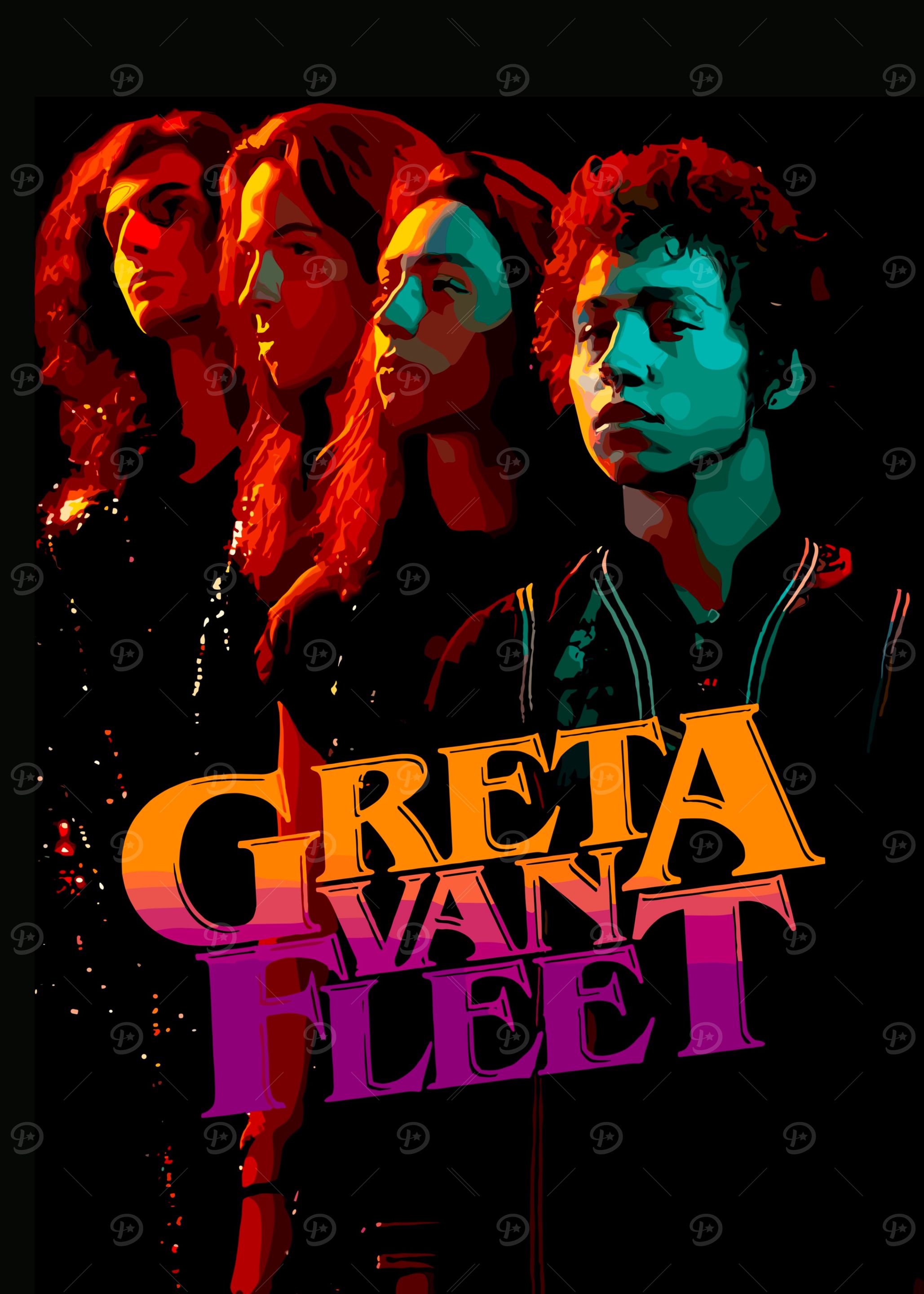 Greta Van Fleet Band Poster