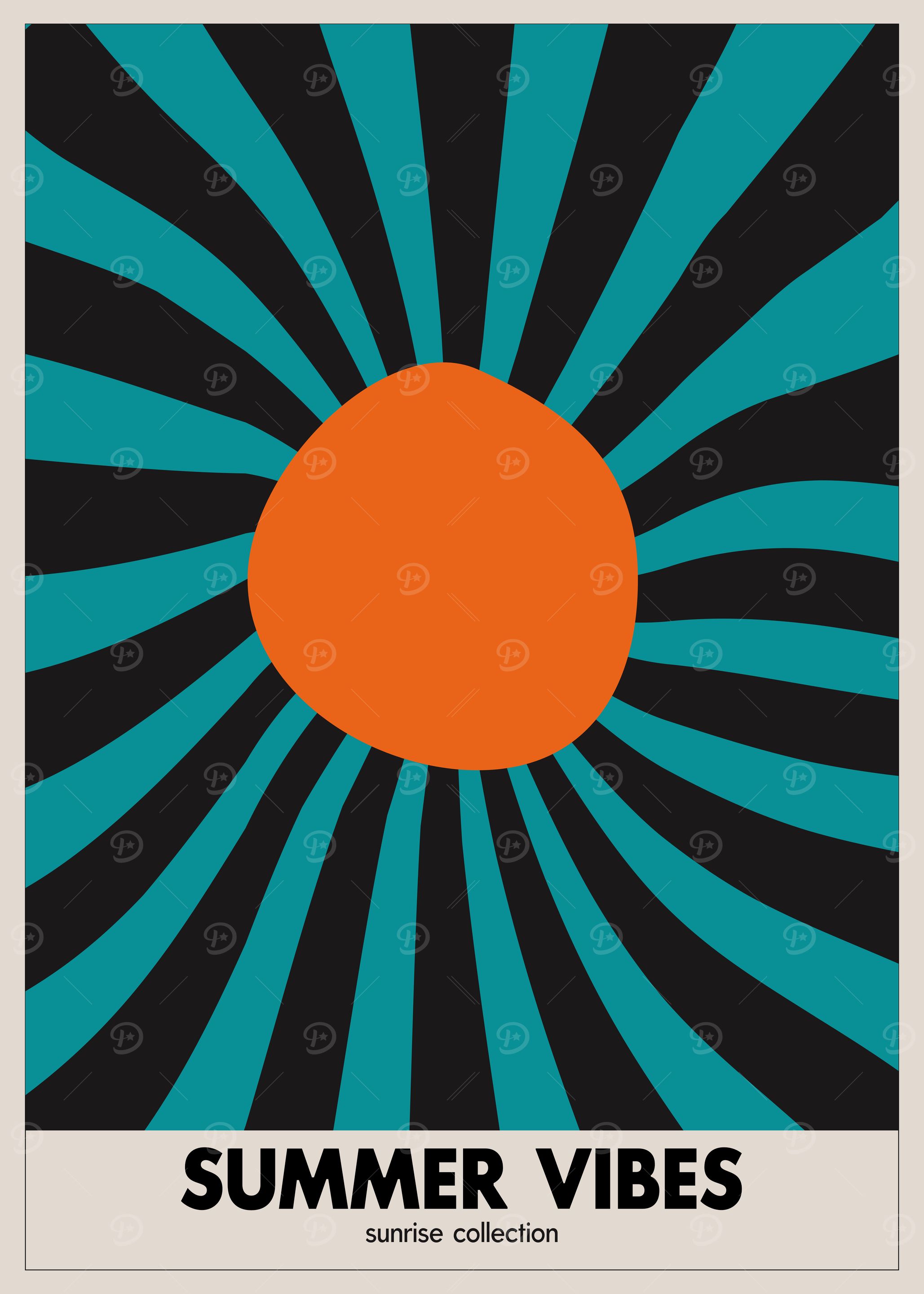 Summer Vibes Bauhaus Sunburst