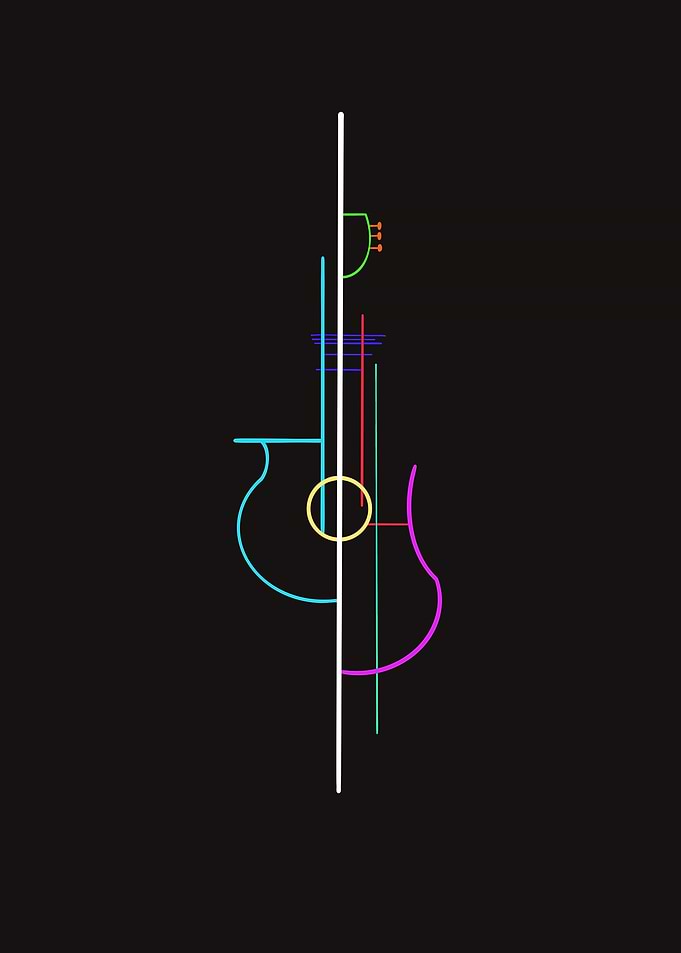 Abstract Guitar Design