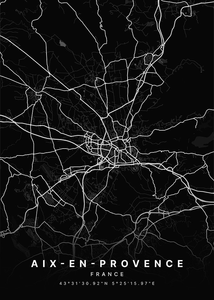Aix en Provence France City Map