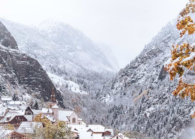 Snowy Mountain Village