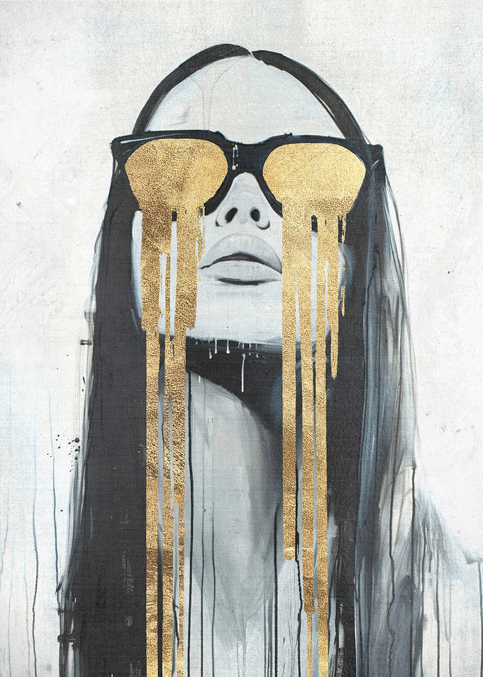 Golden Tears Portrait