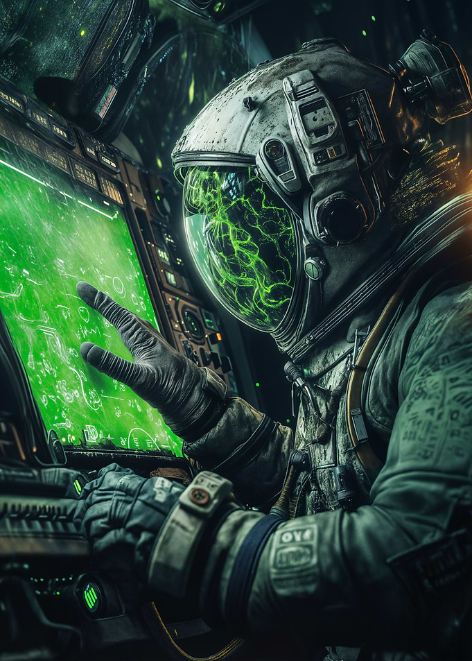 Astronaut in Cockpit