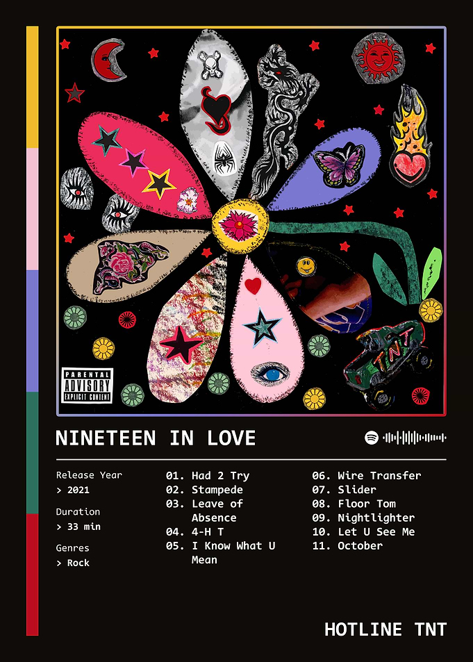 Nineteen In Love (2021) Album by Hotline TNT