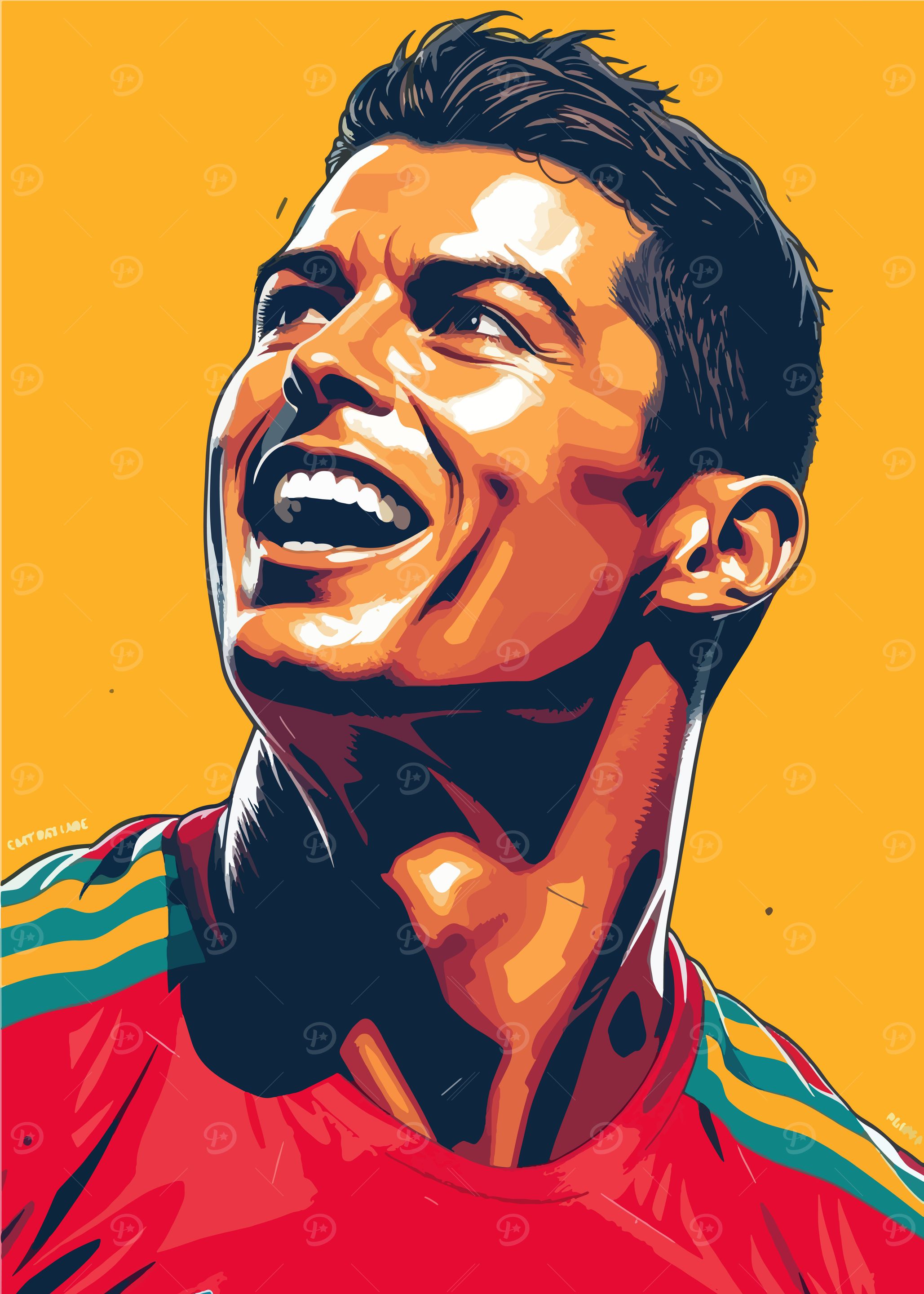 The Smiling Cristiano Ronaldo Portrait