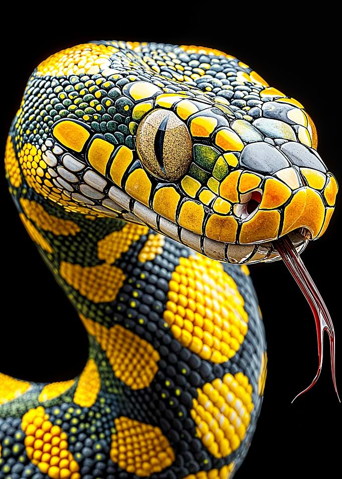 Yellow and Black Snake