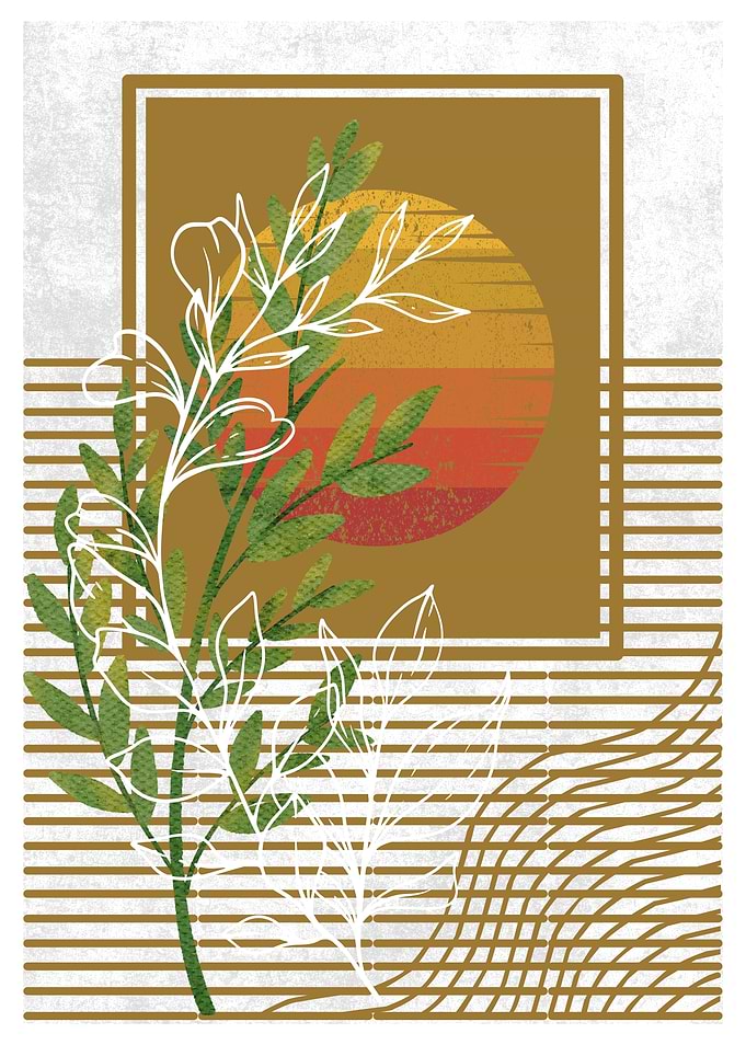 Sunset Botanical Art