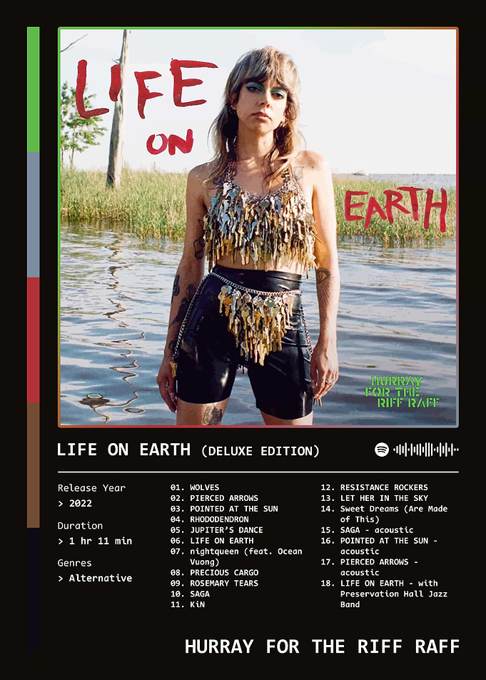 LIFE ON EARTH (2022) Album by Hurray For The Riff Raff
