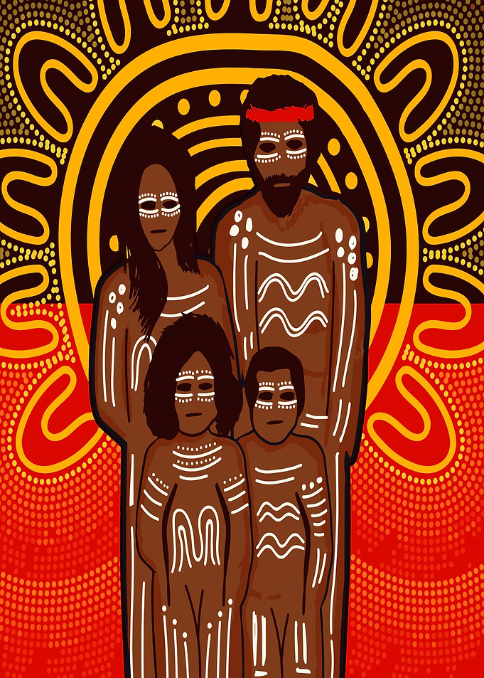 Aboriginal Family Portrait