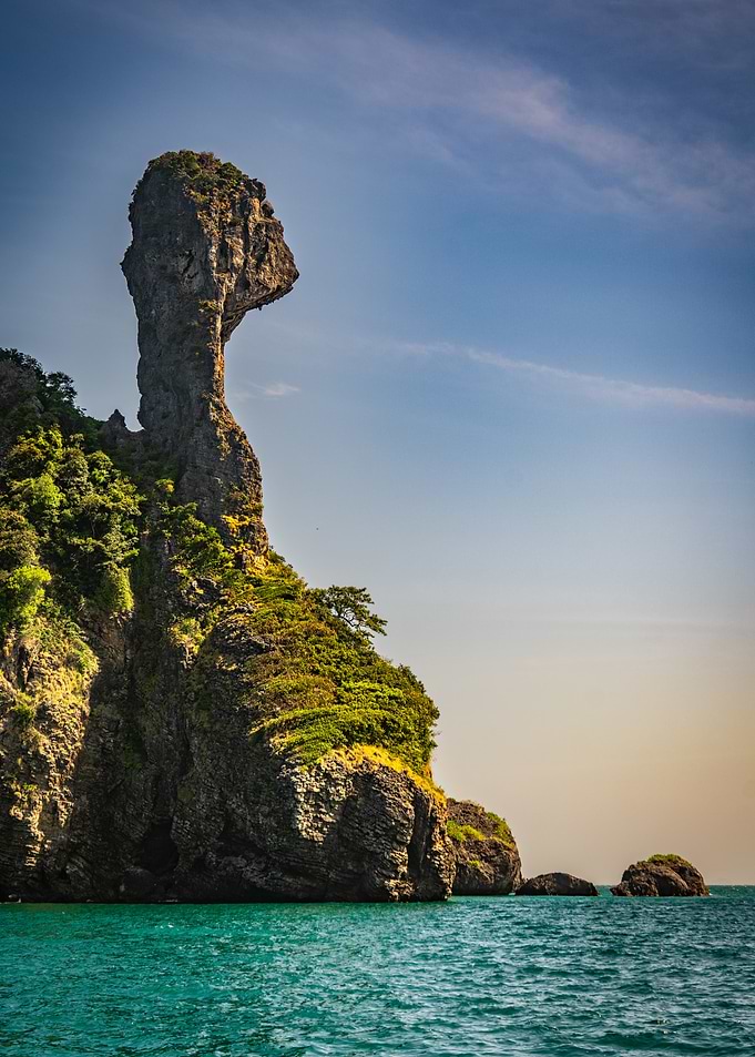 Sea Cliff with Unique Formation