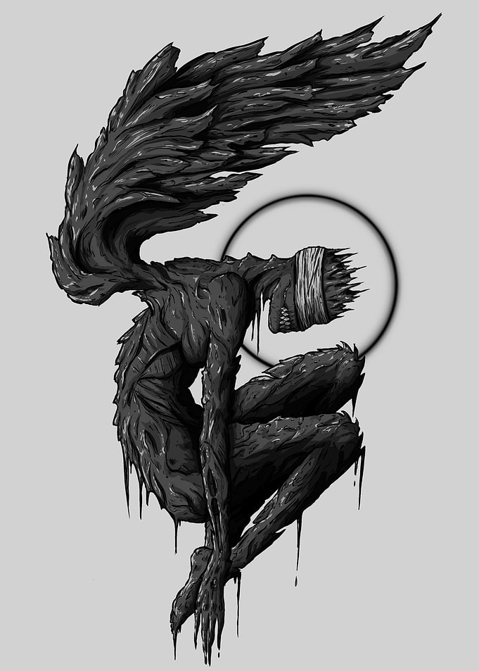 Fallen Angel Illustration