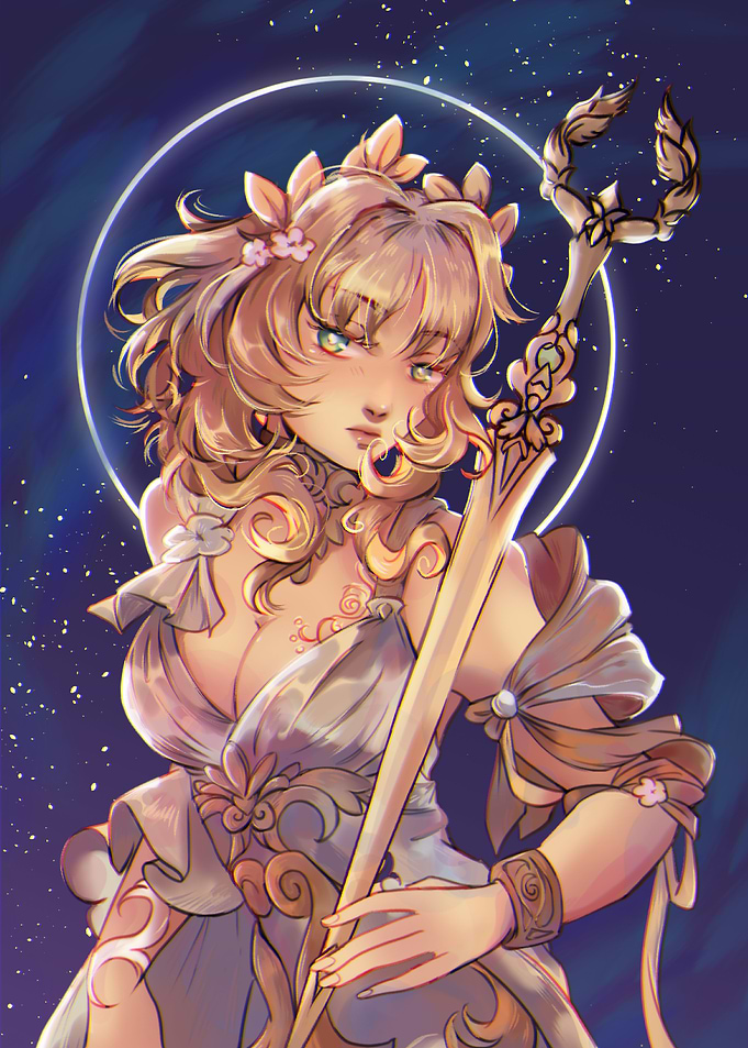Anime Girl with Sword
