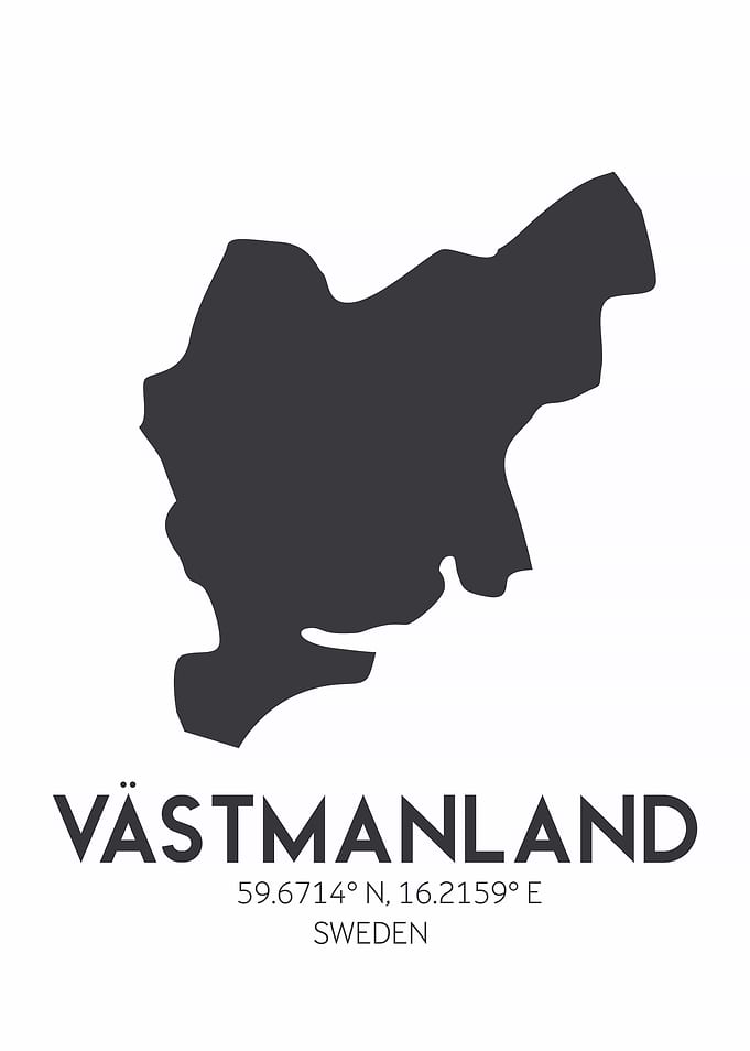 Västmanland County Map