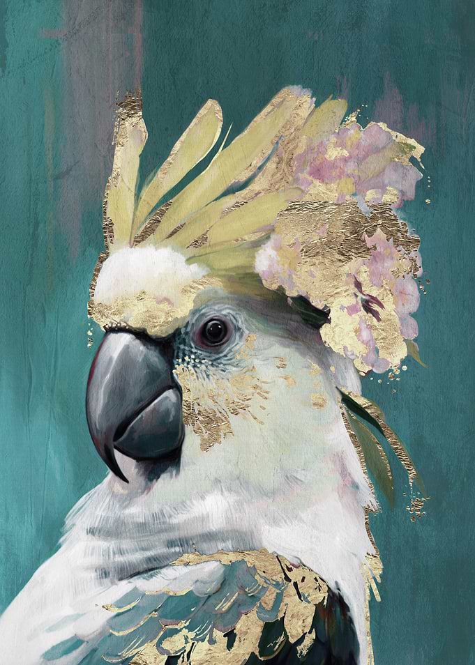 Golden Cockatoo Painting