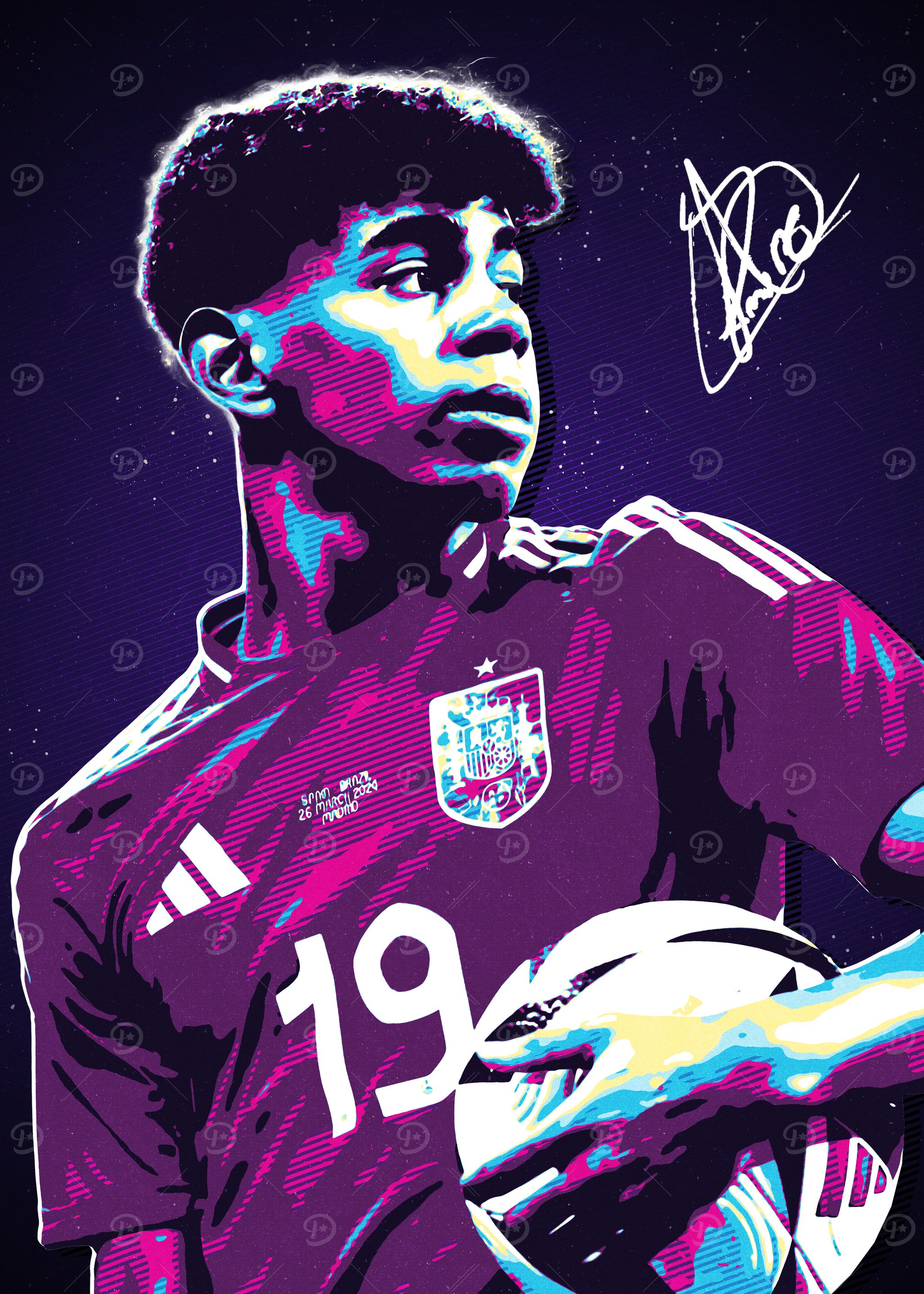 Lamine Yamal Retro 80s