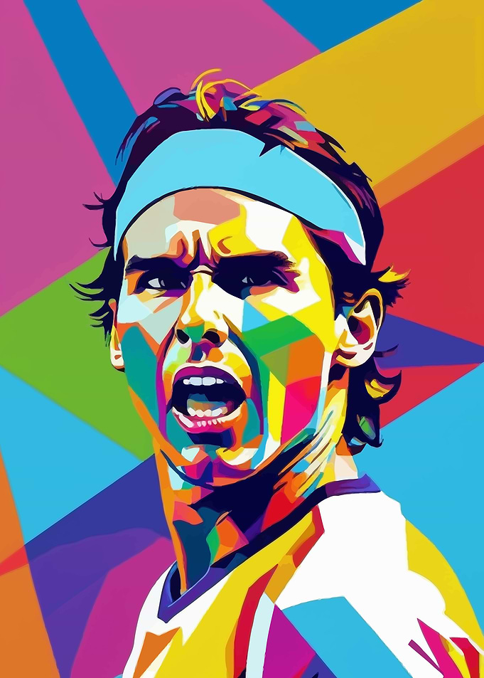 Rafael Nadal Pop Art