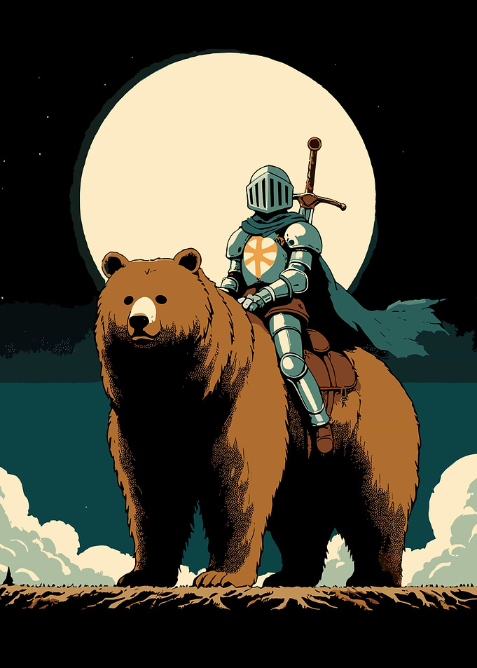 Knight Riding a Bear