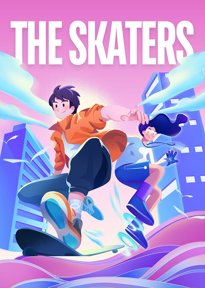 The Skaters Illustration