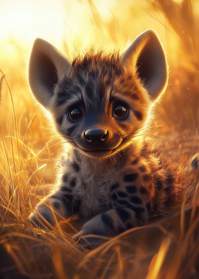 Cute Hyena Pup
