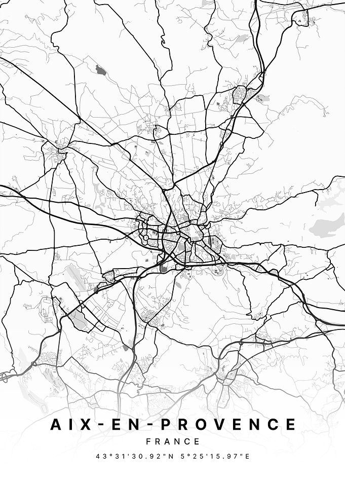 Aix en Provence France City Map