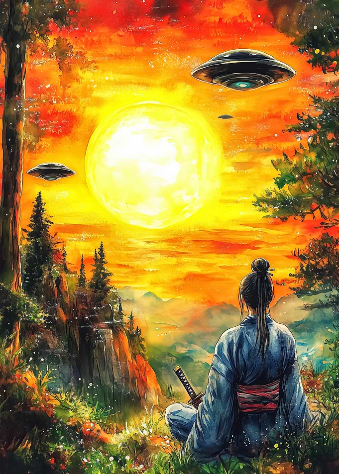 Watchers at Sunset