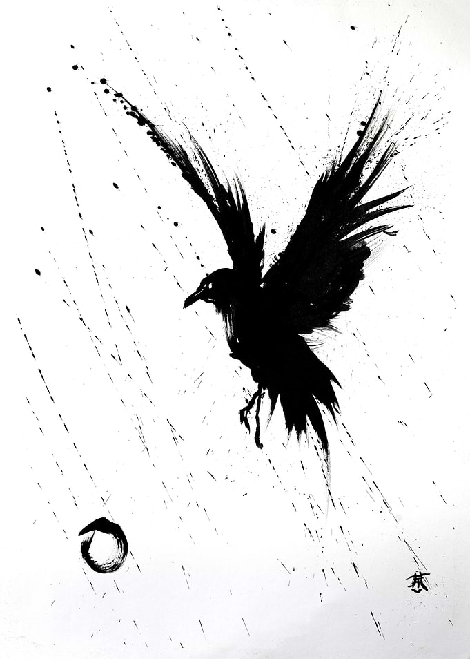 Raven in Flight