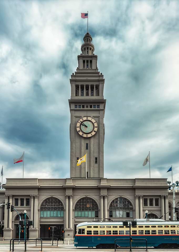 SF Ferry Building and Tram