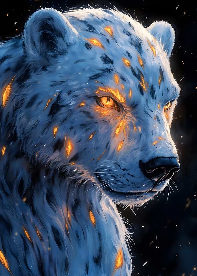 Fiery Snow Bear