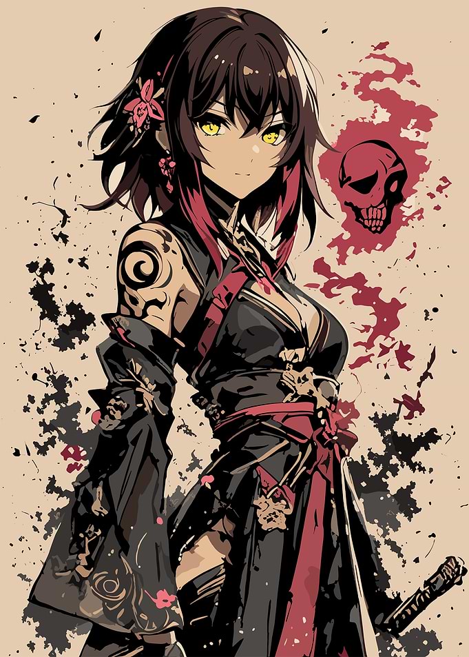 Anime Warrior Girl