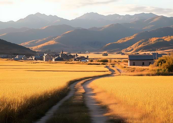 Rural Village Landscape