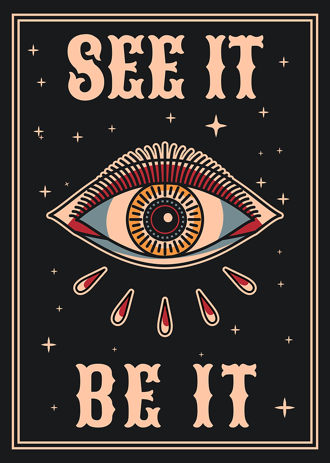 See it, be it vintage art illustration