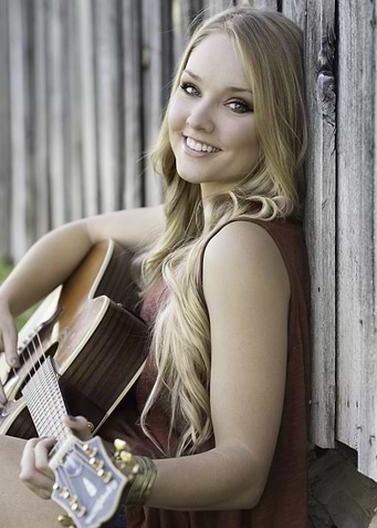 Smiling Woman with Guitar