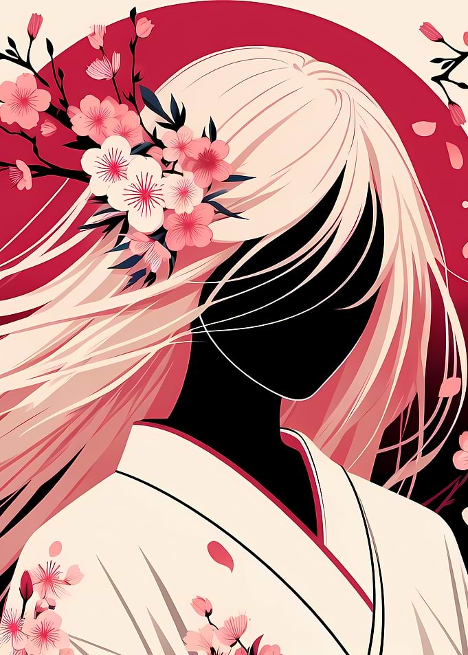 Sakura Blossom Woman
