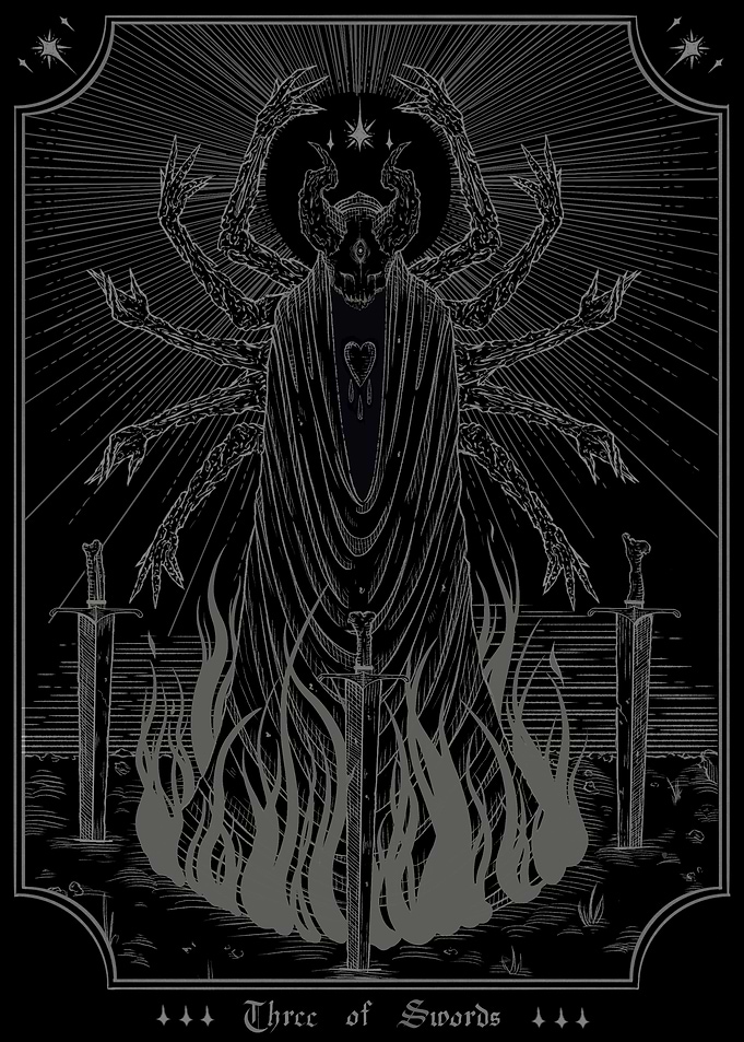 Three of Swords Tarot Card