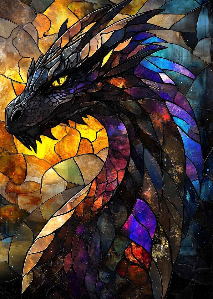 Stained Glass Dragon