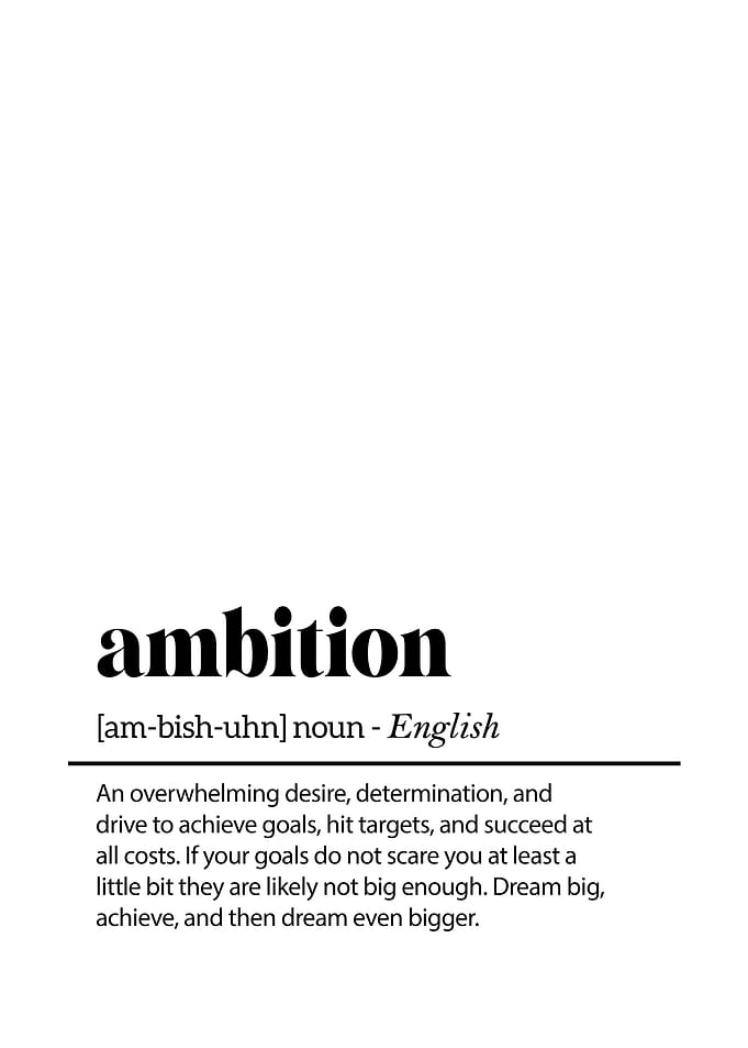 Ambition Wall Art – Inspiring Office Decor for Dreamers