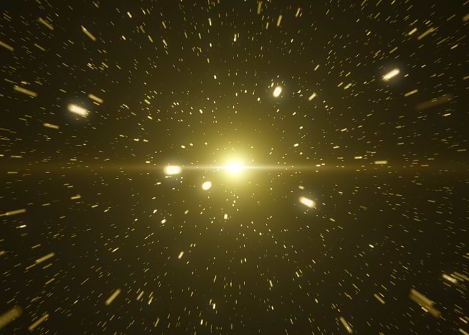 Golden Space Background