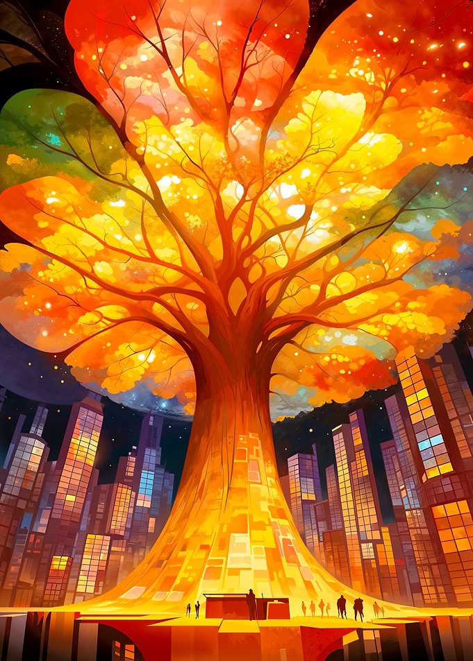 Giant Tree Cityscape