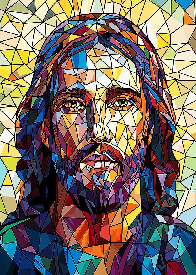 Stained Glass Jesus