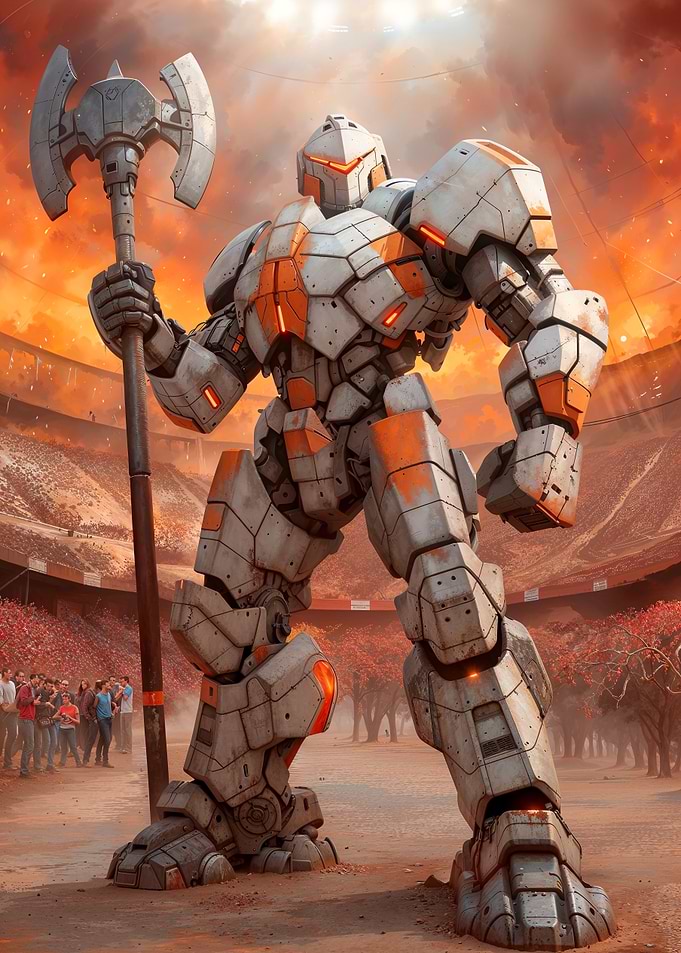 Giant Robot with Axe