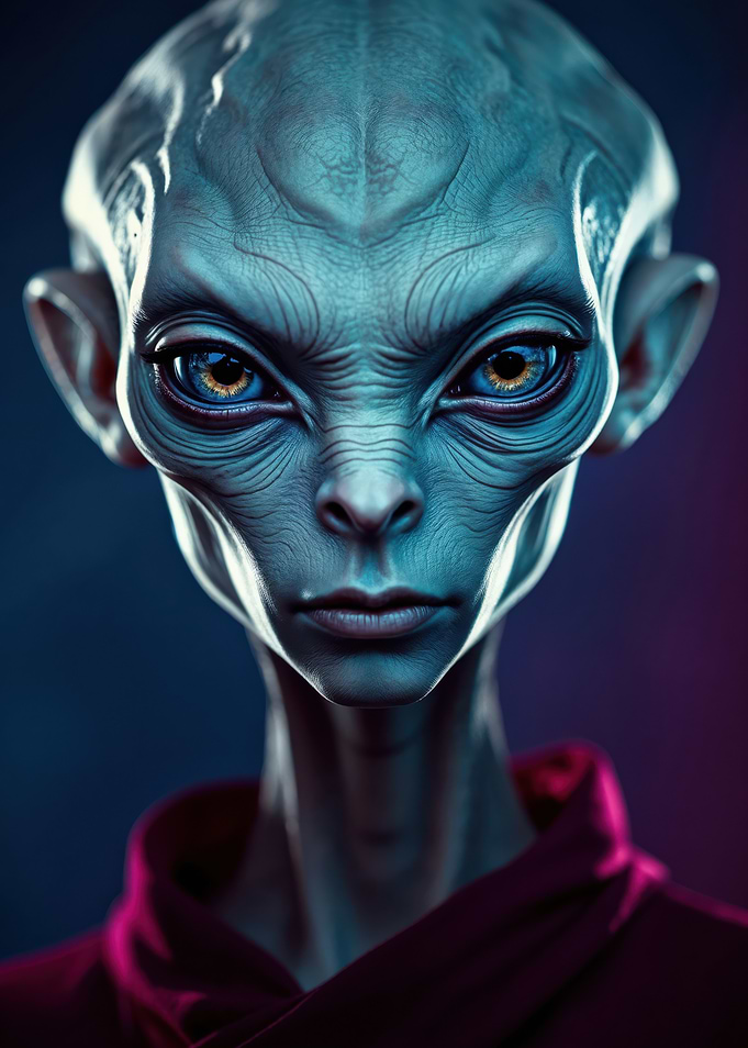 Alien Portrait - space, not from this planet