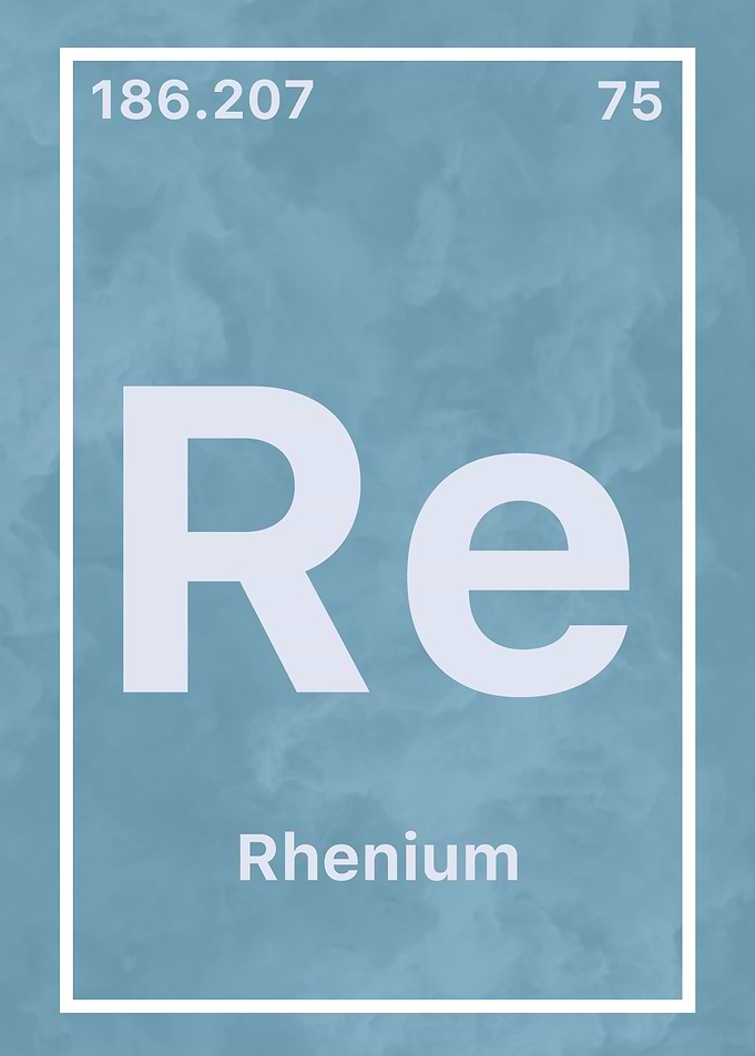 Rhenium Element Poster