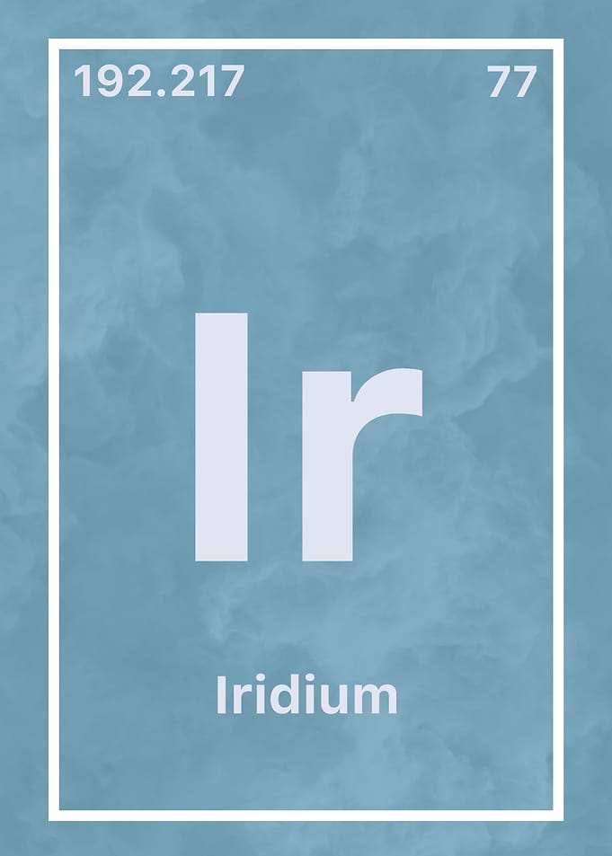 Iridium Element Poster