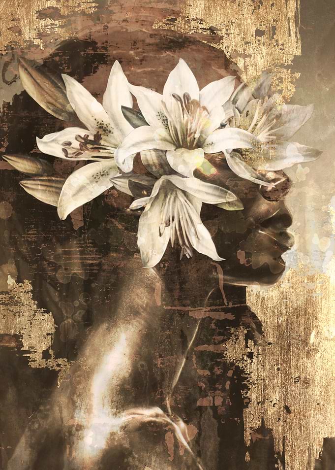 Woman with Lilies