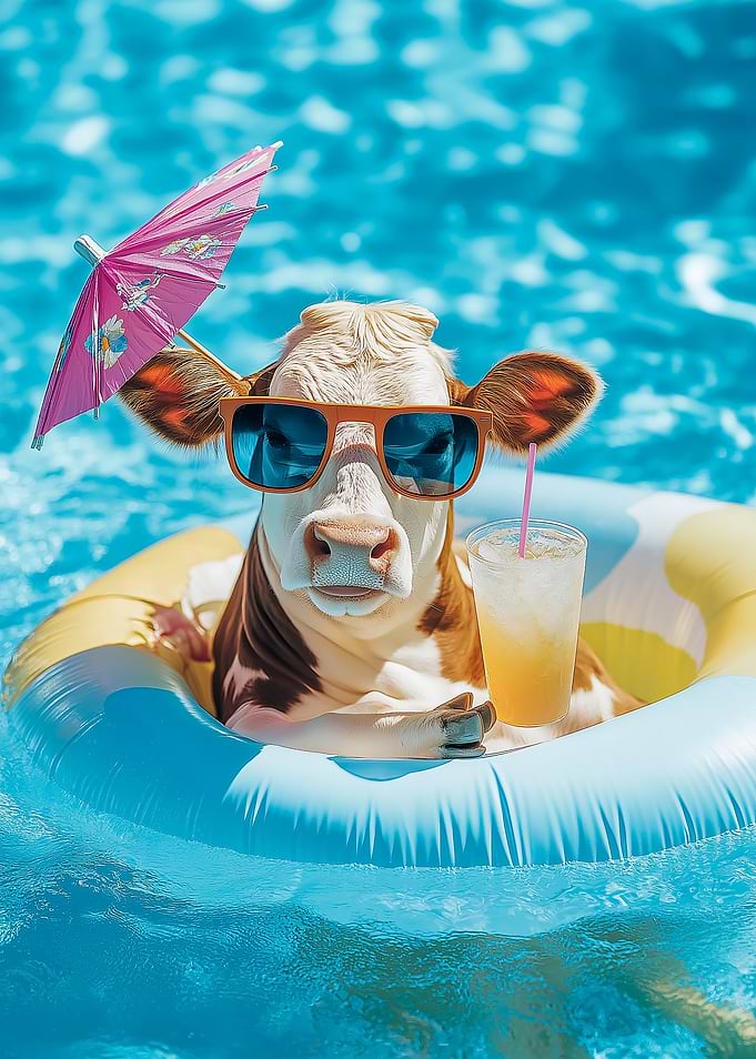 Cow Pool Party