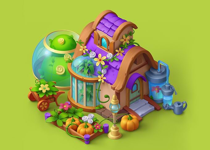 Cute Cottage Garden